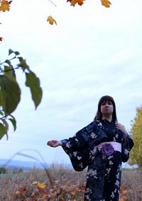 Cosplay-Cover: Kimono (blue Sakura)