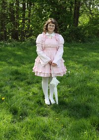 Cosplay-Cover: Sweet Lolita rosa-weiss