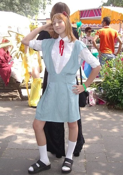 Cosplay-Cover: Soryu Asuka Langley (Schuluniform)
