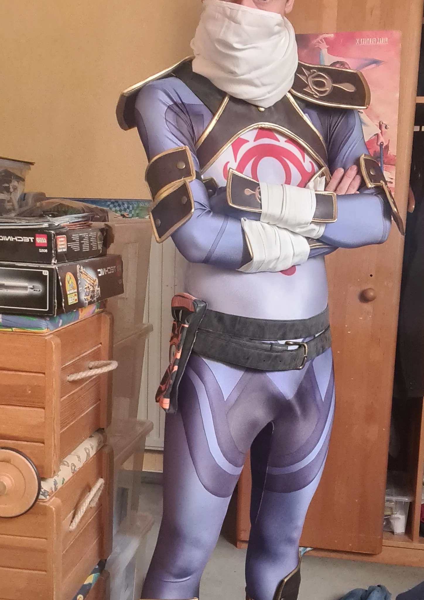 Cosplay-Cover: Link (Sheikah-Tarnanzug)