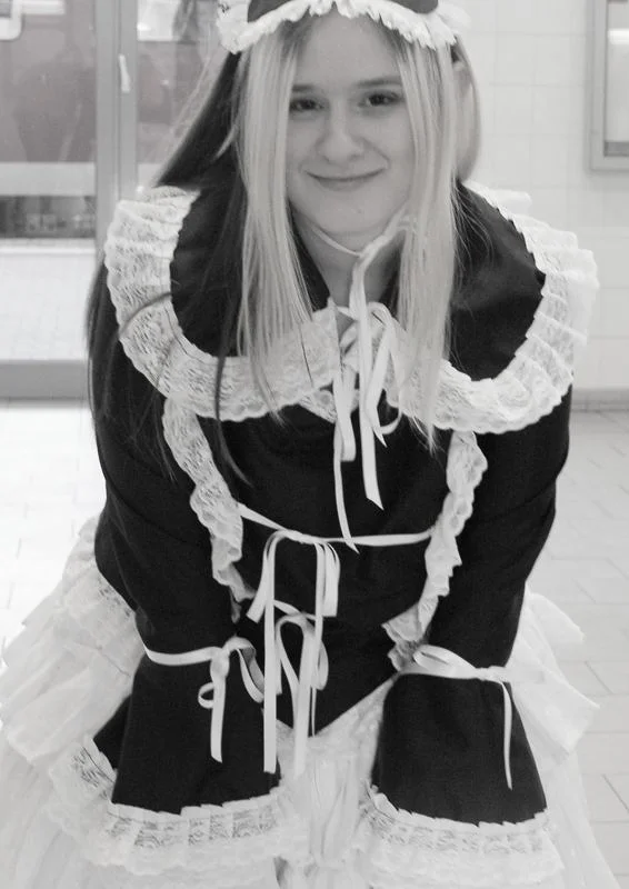 Cosplay-Cover: Black-White Lolita
