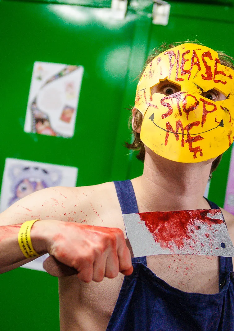 Cosplay-Cover: Smiley Gangmitglied (aus Manhunt)