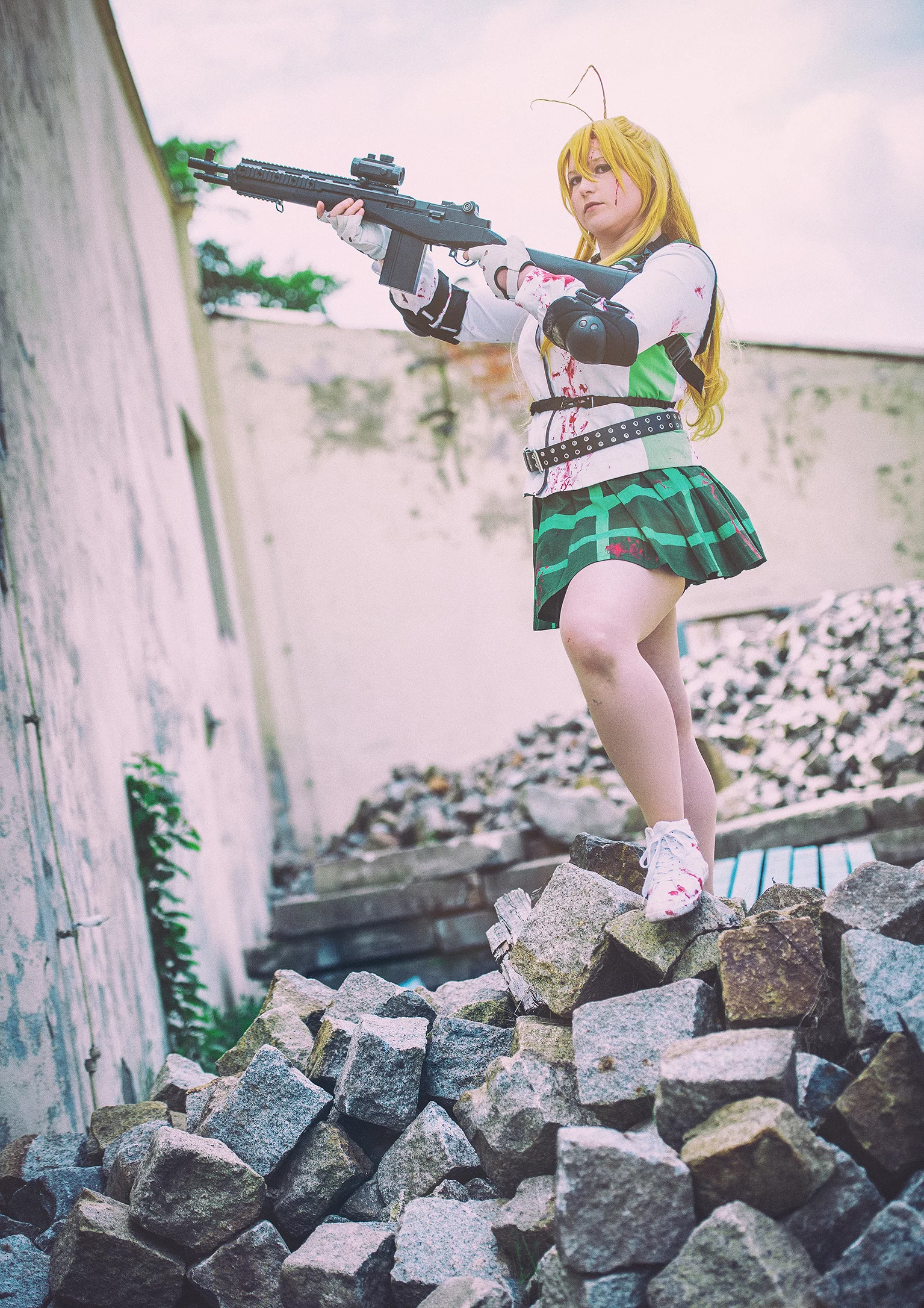 Cosplay-Cover: Rei Miyamoto - Kampfoutfit