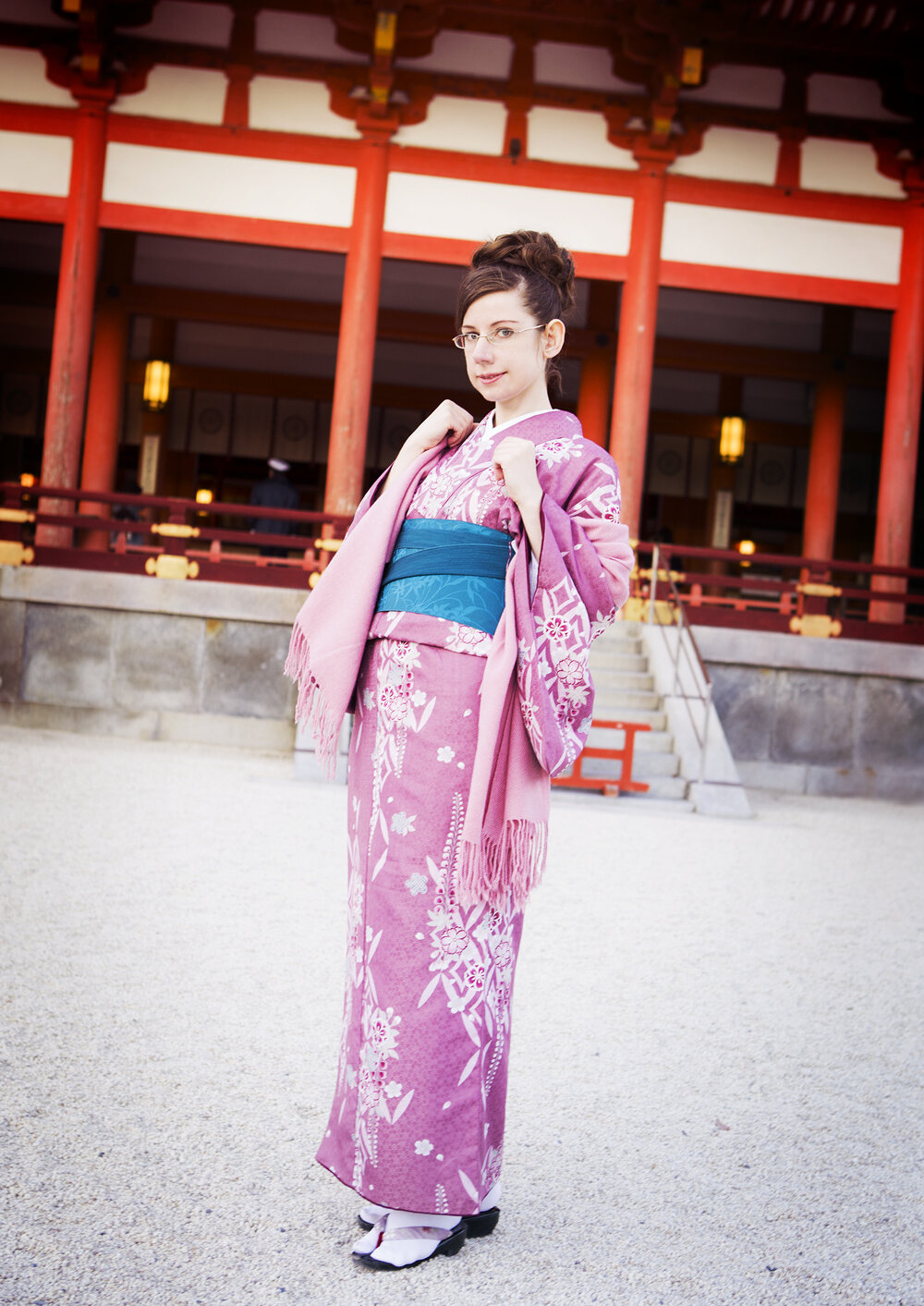 Cosplay-Cover: pink Kimono (Kyoto)