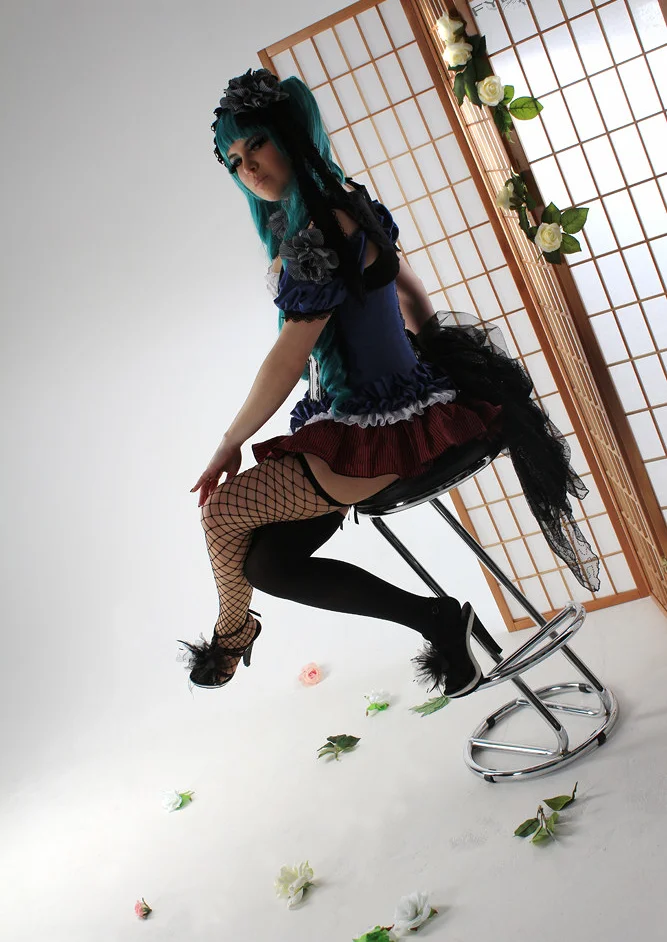 Cosplay-Cover: Hatsune Miku [Moulin Rouge Fanart]