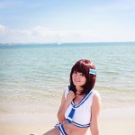 Cosplay: Haruka Amami (Sailor Swimsuit)