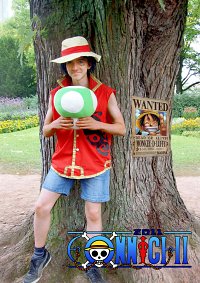 Cosplay-Cover: Monkey D Luffy (geliehen)