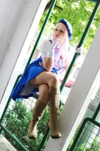 Cosplay-Cover: Sheryl Nome - blauer Fummel
