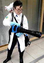 Cosplay-Cover: Medic (blaues Team)