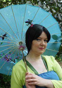 Cosplay-Cover: Fa Mulan- grüner Hanfu