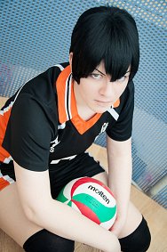 Cosplay-Cover: Tobio Kageyama (Karasuno Trikot)