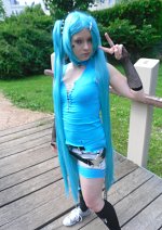 Cosplay-Cover: Miku Hatsune Punk Stile