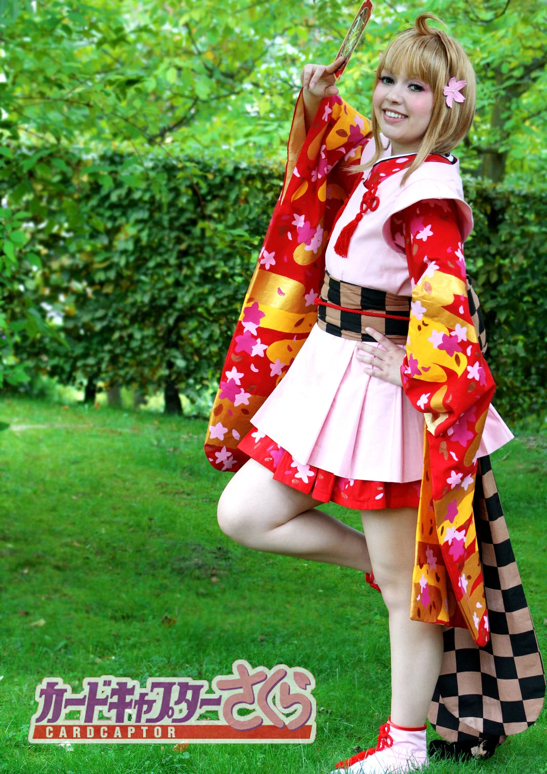 Cosplay-Cover: Sakura Kinomoto (Samurai-Kimono)