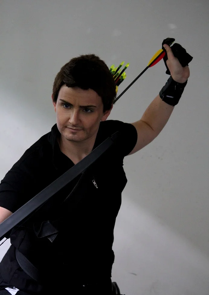Cosplay-Cover: Hawkeye (Avengers 1)