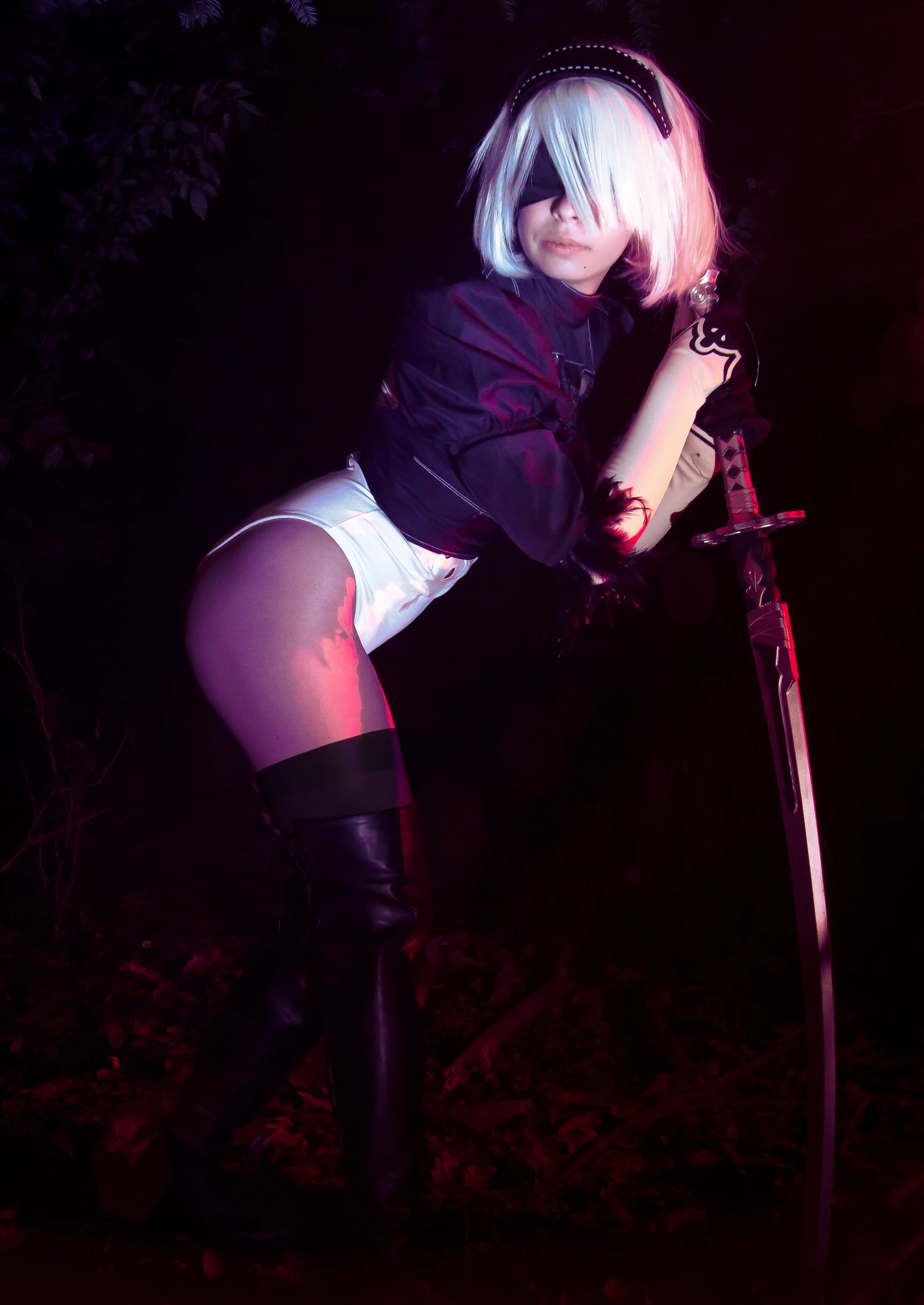 Cosplay-Cover: 2B (no Skirt)