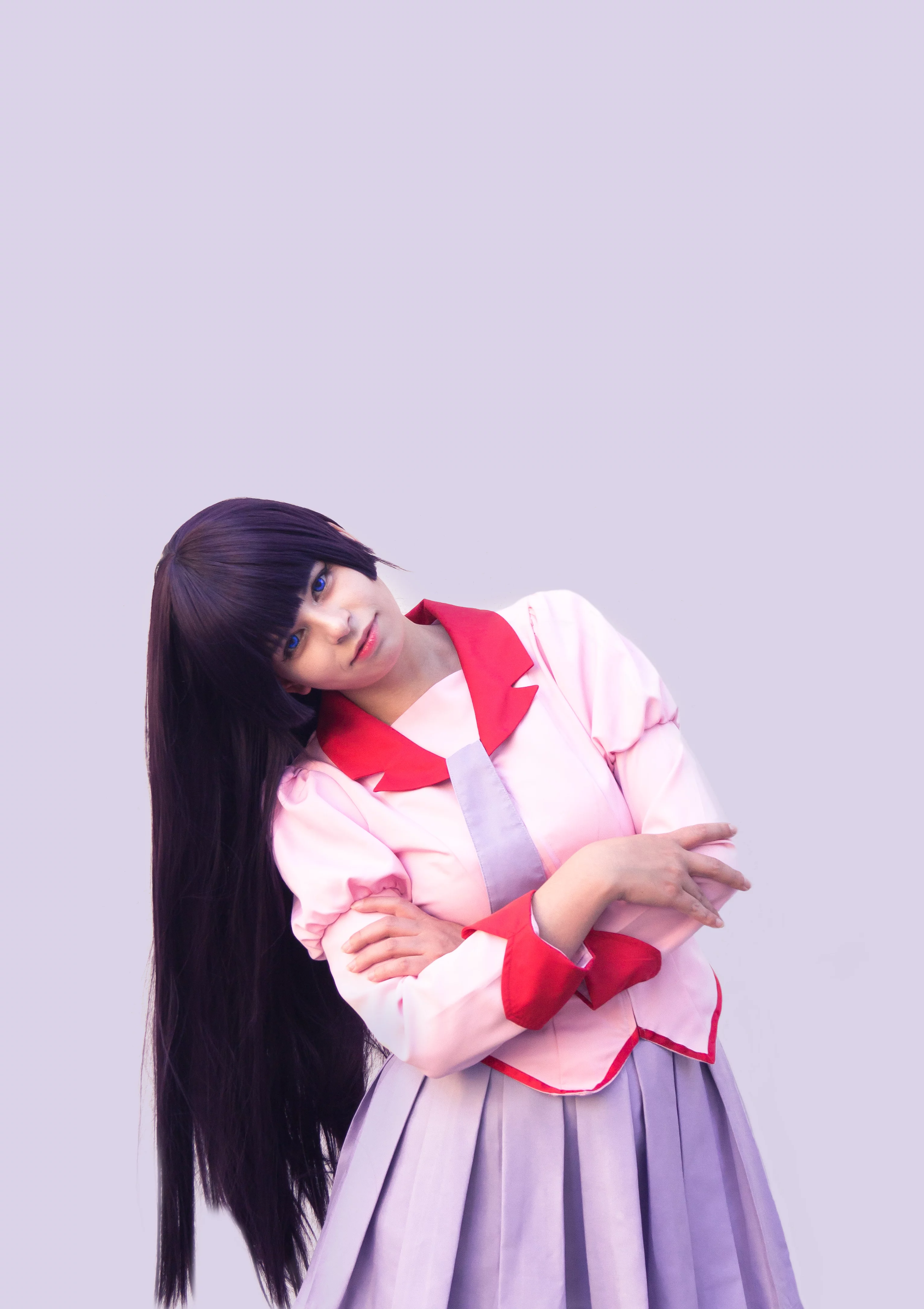 Cosplay-Cover: Hitagi Senjougahara ~Schul Uni~