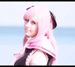 Cosplay-Cover: Wa-Lolita (Schwarz/Rosa)