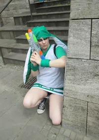 Cosplay-Cover: Inkling-Girl (Grün)