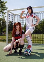 Cosplay-Cover: Asuka Langley Sōryū - WM 2014 German Away Tricot