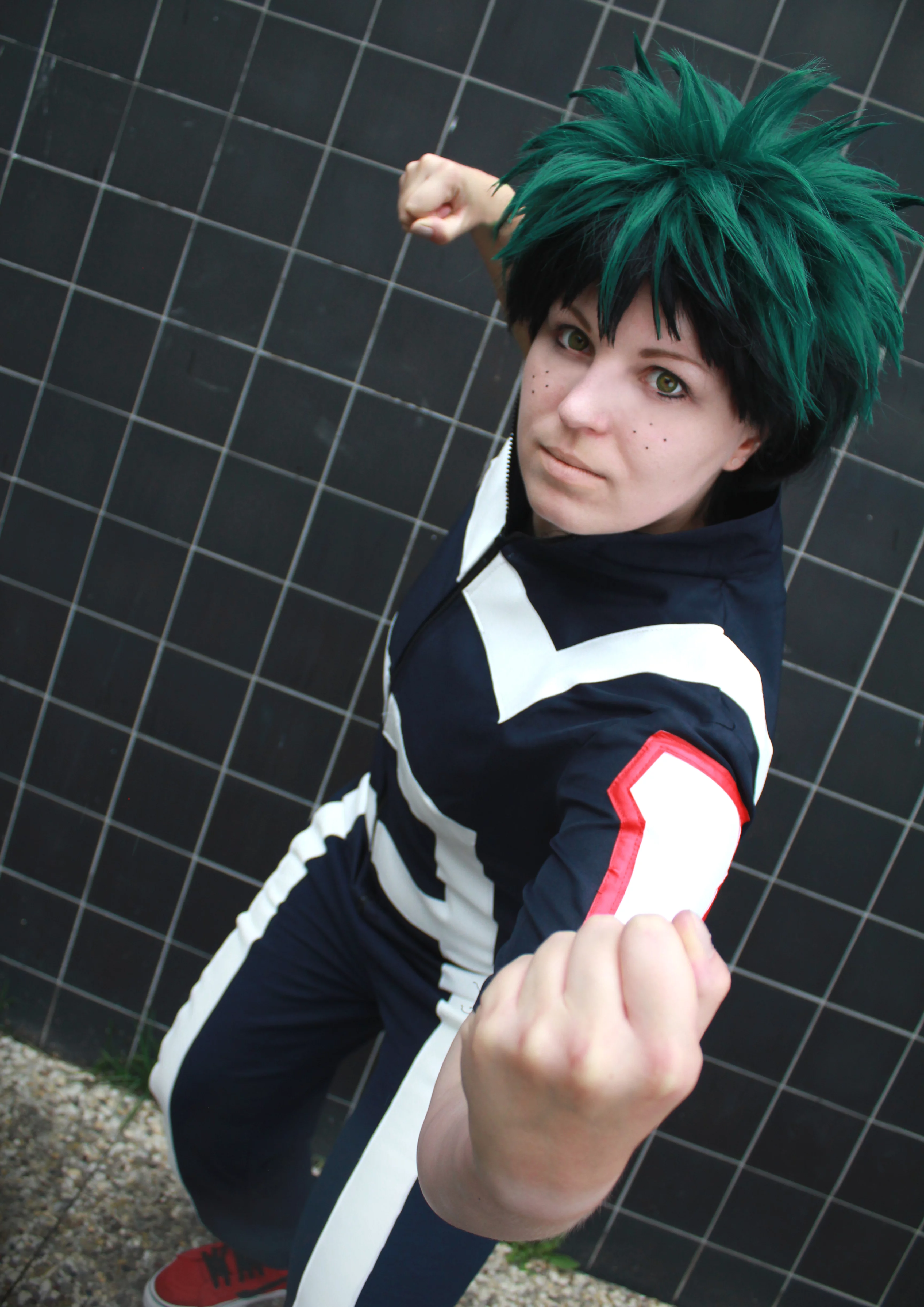Cosplay-Cover: Izuku Midoriya [Trainingsanzug]