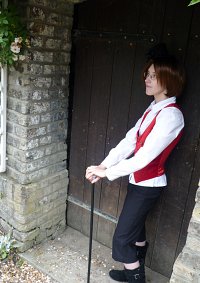 Cosplay-Cover: red vested Dandy-Boy