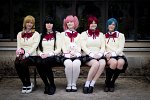 Cosplay-Cover: Kaname Madoka (Schuluniform)