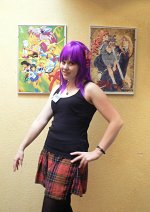 Cosplay-Cover: lila Punk-Combi