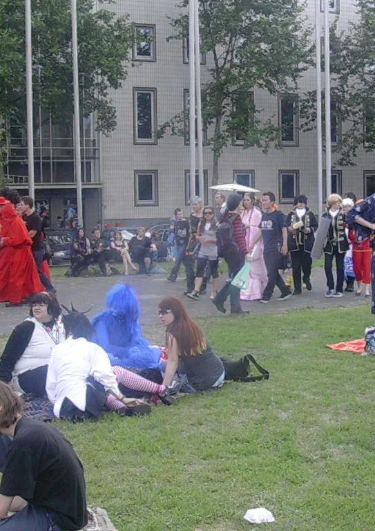 Cosplay-Cover: Convention-Massenaufnahme