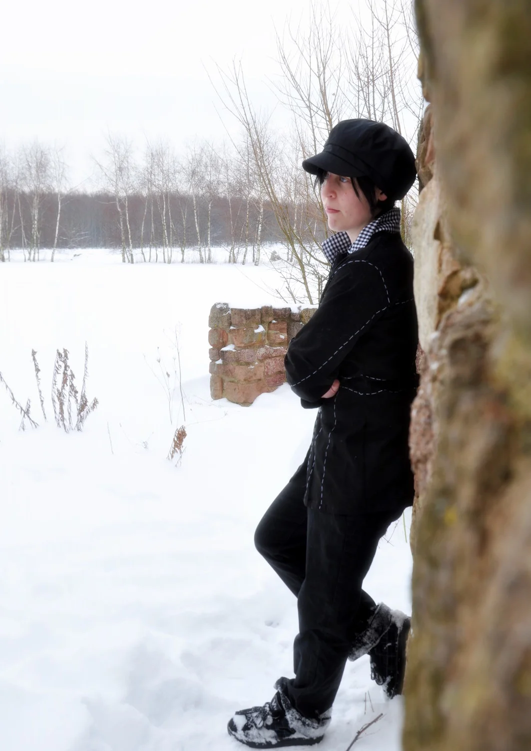 Cosplay-Cover: Naoto Shirogane (Schuluniform)