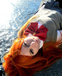 Cosplay-Cover: Inoue Orihime [Schuluniform]