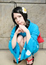 Cosplay-Cover: Tsukihi Araragi (Häschenkimono)