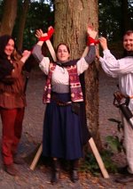 Cosplay-Cover: tote heldin (larp 2008)