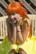 Cosplay-Cover: Asuka Langley Soryu - Gelbes Sommerkleid