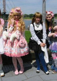 Cosplay-Cover: Casual Lolita rosa-weiß