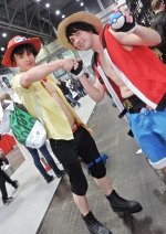 Cosplay-Cover: Ruffy als Pokemon Trainer