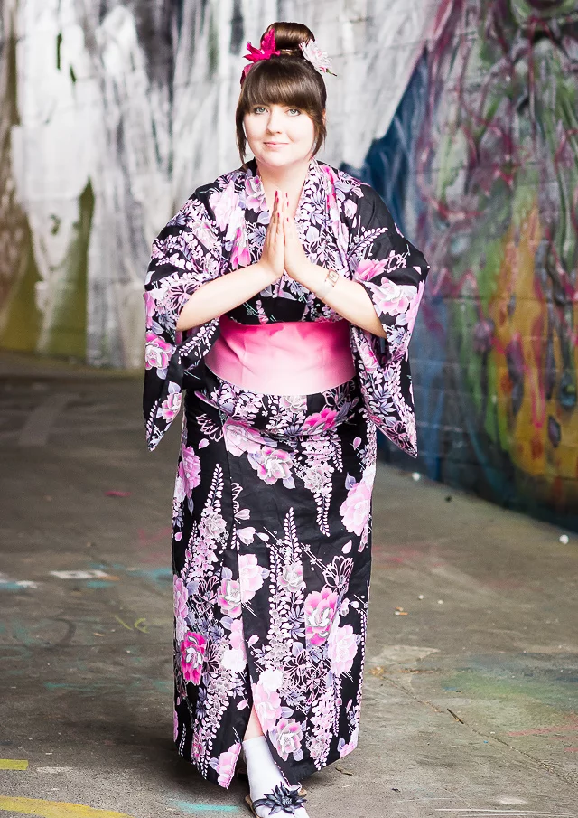 Cosplay-Cover: Pinker Yukata