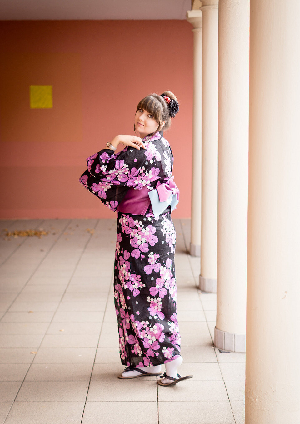 Cosplay-Cover: lila Yukata