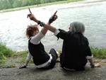 Cosplay-Cover: Sawada Tsunayoshi (Schuluniform)