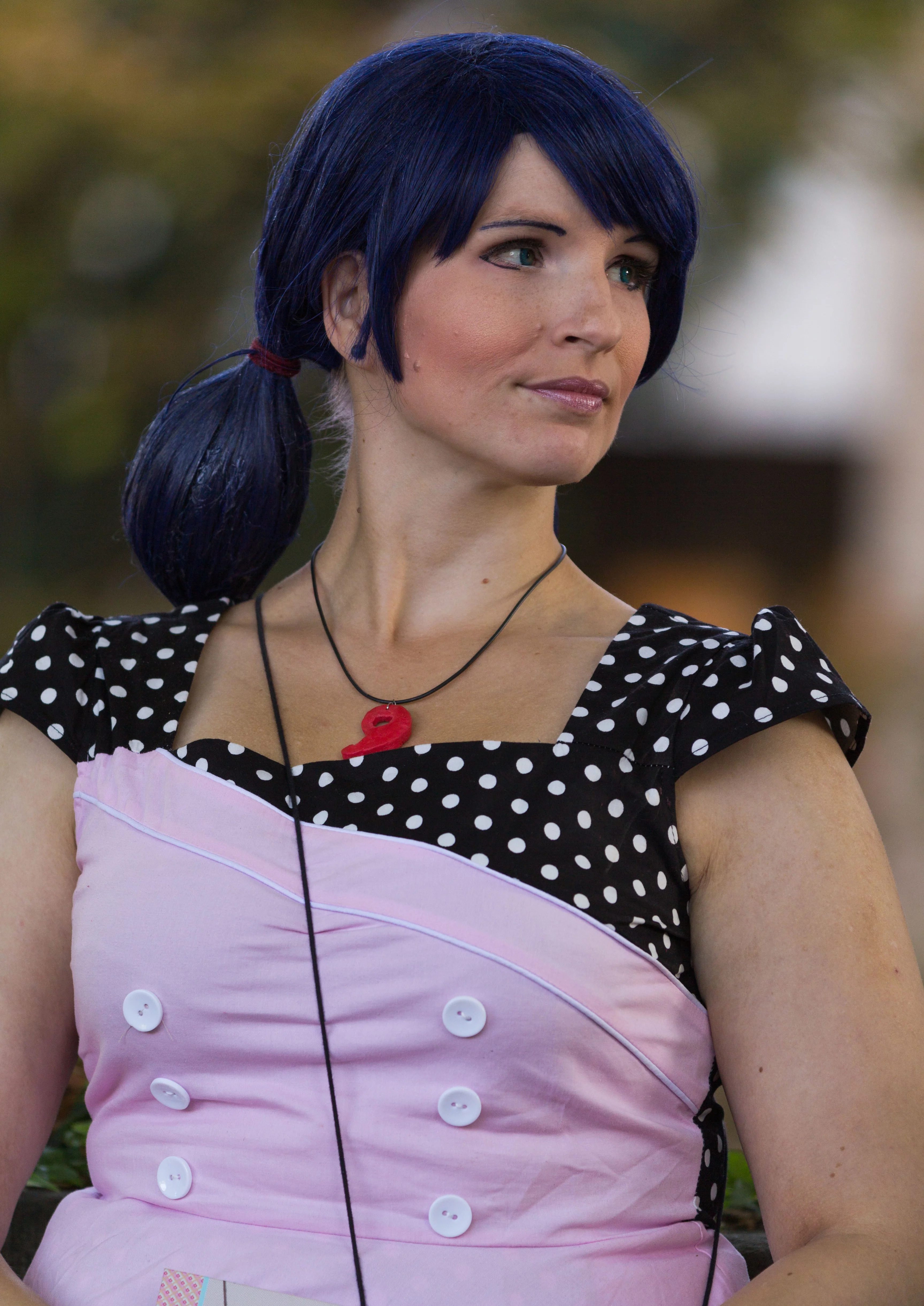 Cosplay-Cover: Marinette Dupain-Cheng (pink-black dress)