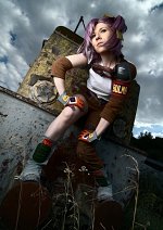 Cosplay-Cover: Bulma (Motocross / Indiana Jones)