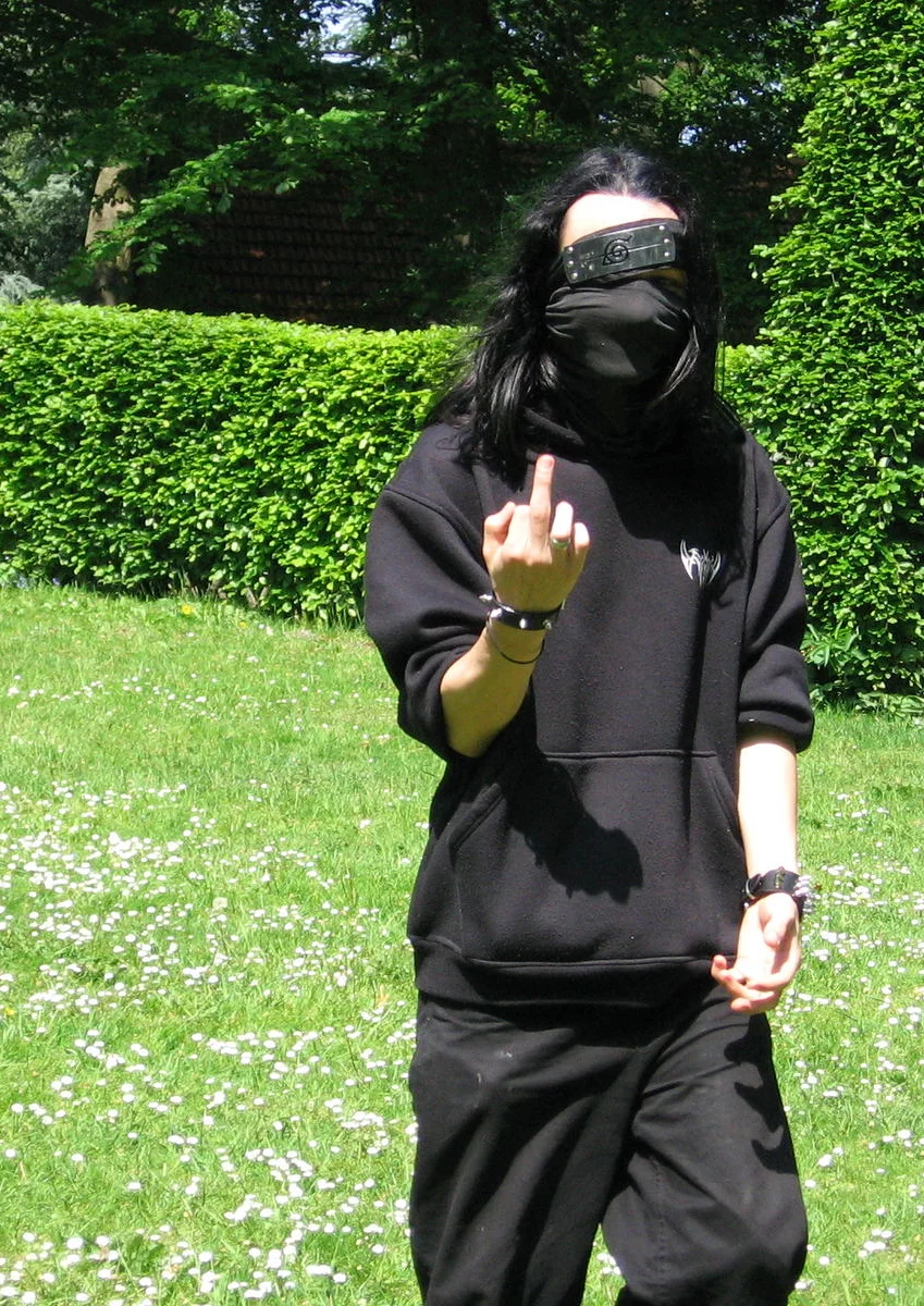 Cosplay-Cover: black kakashi