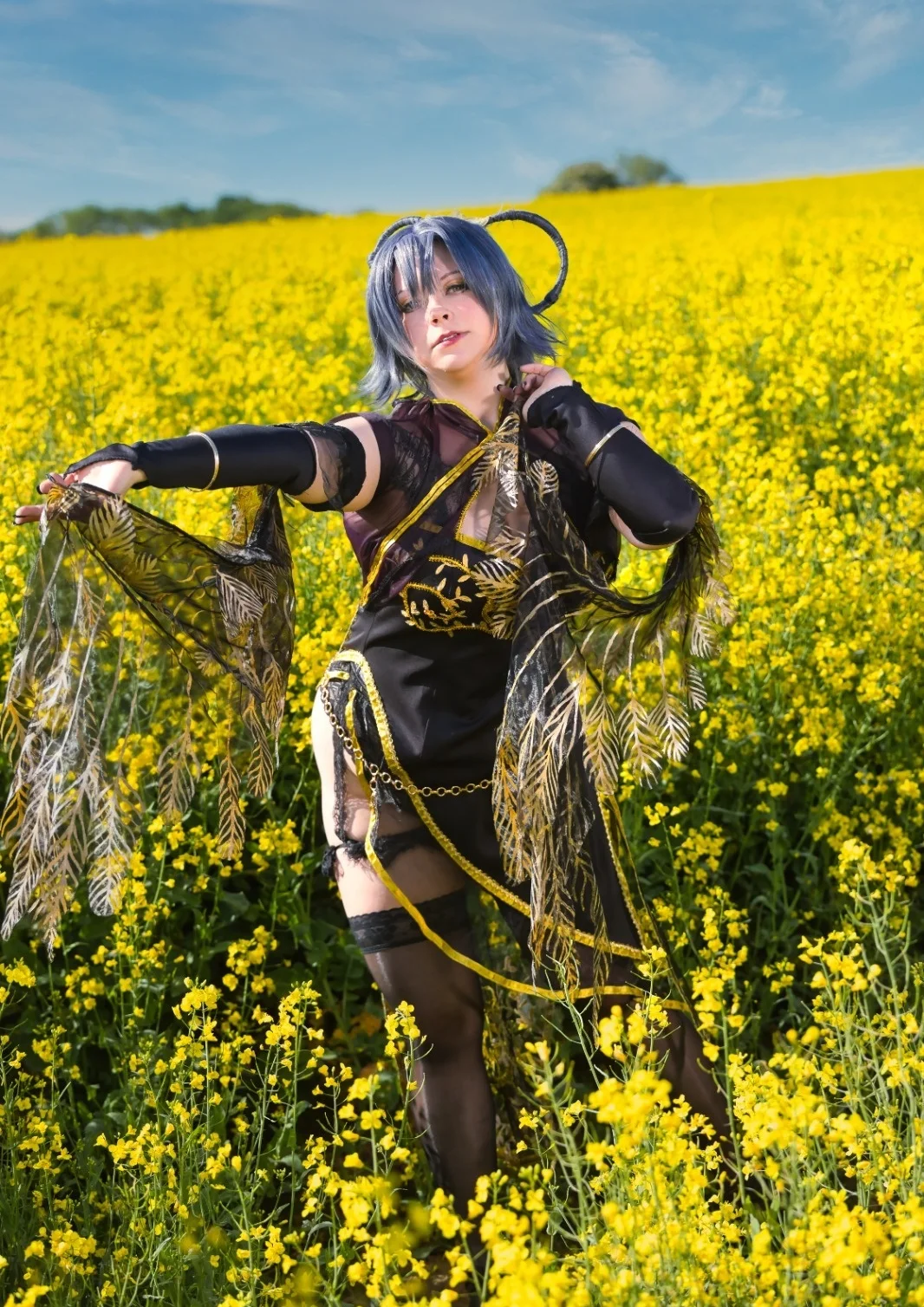 Cosplay-Cover: Luo Tianyi [black gold cheongsam tda]