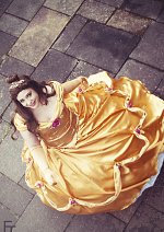 Cosplay-Cover: Belle Golden pink Flower  Art Dress