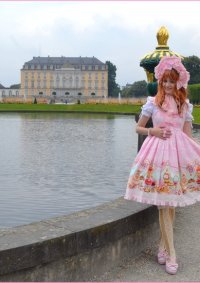 Cosplay-Cover: Fancy Egg High Waist Pinafore JSK (Pink) - Metamor